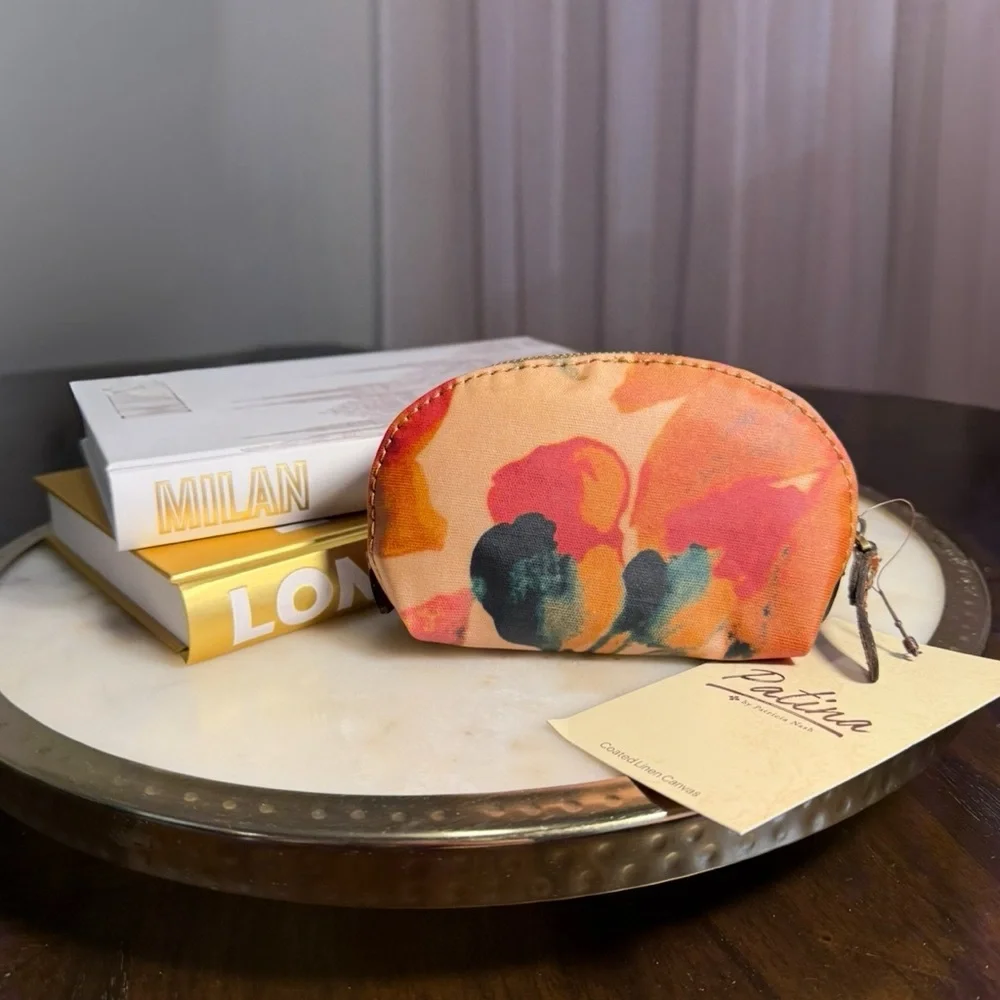 NWT PATRICIA NASH Patina Mini Cosmetic Case- Spring Multi